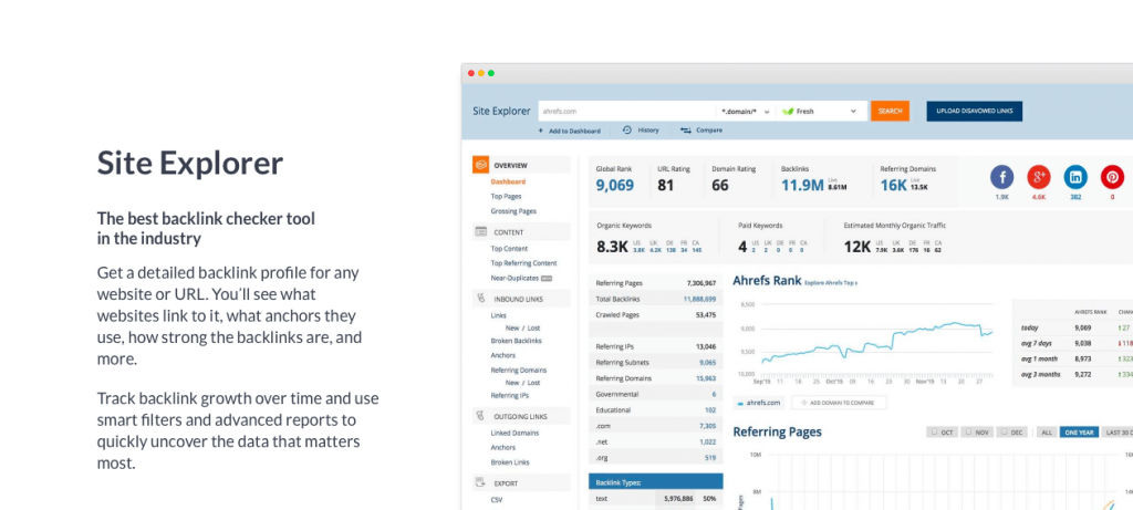 Ahrefs is the best backlink research and audit tool on the market.