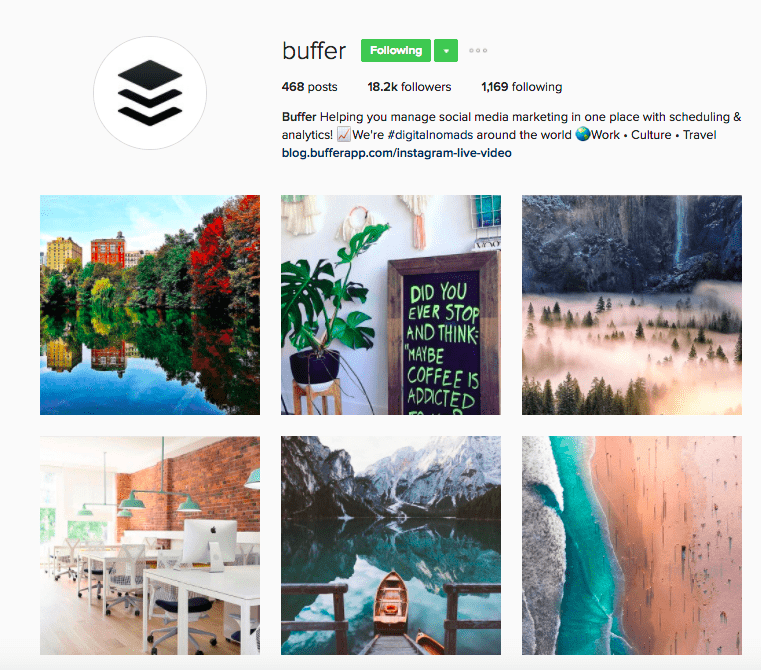 Best Brands on Instagram - Buffer's Instagram Feed