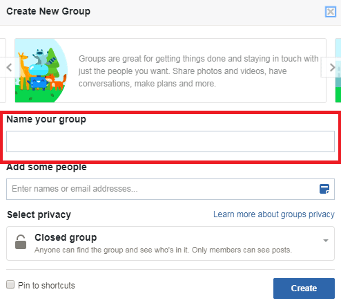 FB Group Window