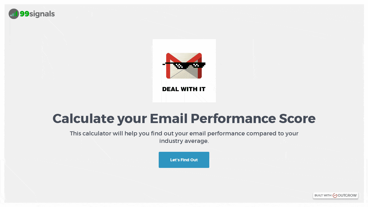 Find Your Email Performance Score With the 99signals Email Marketing Calculator