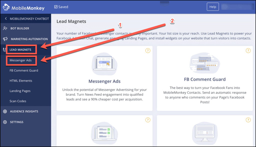 Create a Facebook Messenger Ad in MobileMonkey Create a Facebook Messenger Ad in MobileMonkey